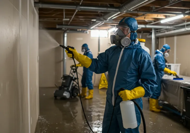 Basement Sanitization and Antimicrobial Treatment process in Blue Ridge, AL